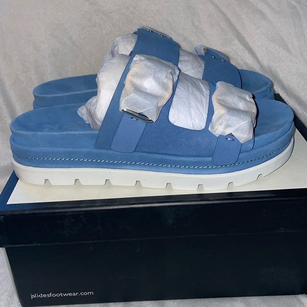 NWT J/SLIDES BAHA Oceana Waxy Nubuck Sandal - Picture 9 of 15